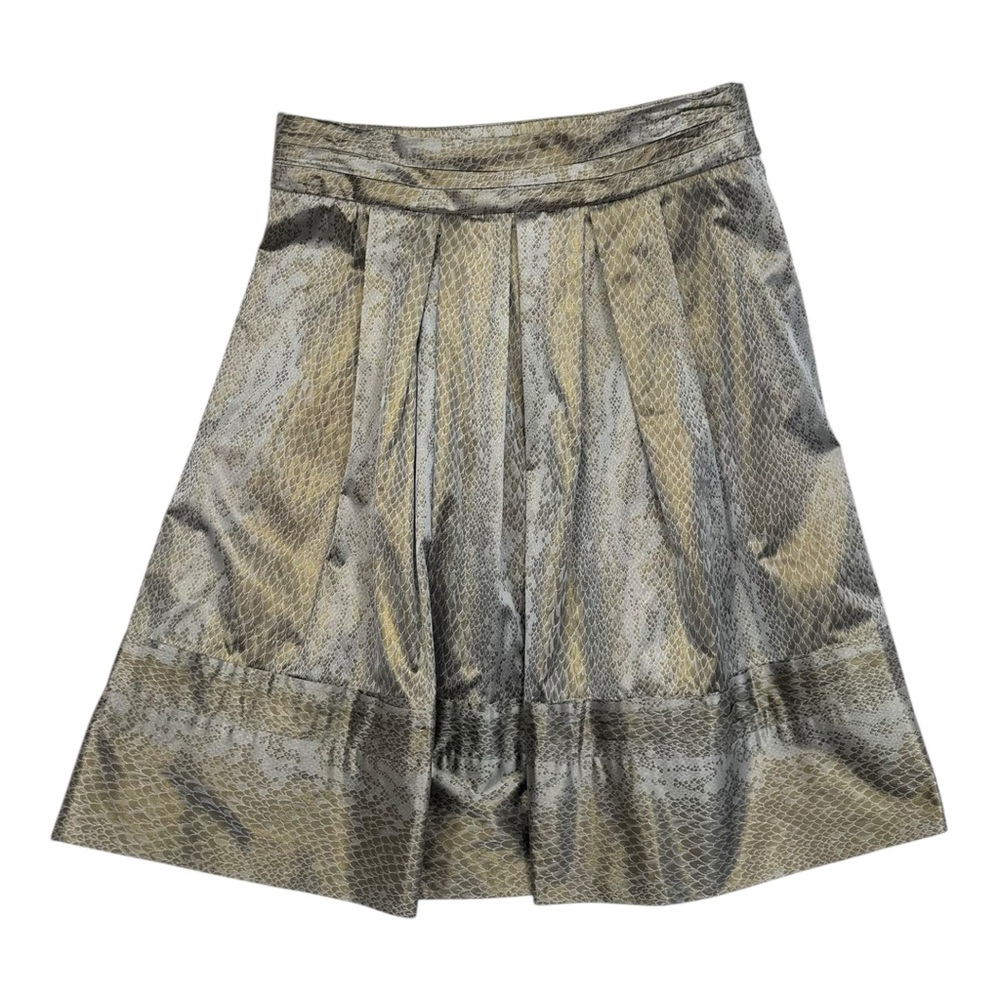 Diane Von Furstenberg Metallic A-Line Skirt - Size 8